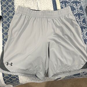 Under Armour Light Gray Training Shorts